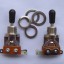 Potenciómetro de tono push/pull 500k , selector 3 posiciones tipo les paul y selector 3 posiciones tipo ibanez.