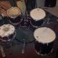 Bateria Pearl Forum Series granate de finales de los 90+caja Sonor 3007