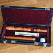 Flauta dulce de madera Hohner 9594-3 con estuche · Barcelona · 100 €