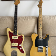 Fender Telecaster AVRI 52 1987 + Jazzmaster MIJ LE blonde 1994 · Valencia