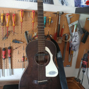 Guitarra electro acustica Baton Rouge parlor con golpeador vintage americano años 60 · Sevilla · 170 €
