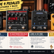 Varios pedales: Valeton GP5, Nova Delay, HX One y Nux horseman · Valencia · 35 €