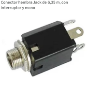 compro conector hembra jack mono 4 pines · Alicante