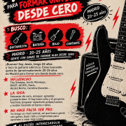 Guitarrista de 22 años busca gente para formar un grupo de rock · Madrid