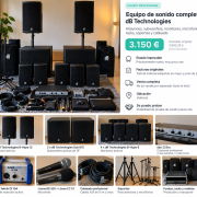 Equipo de sonido profesional completo para conciertos, nuevo · Valencia · 3150 €