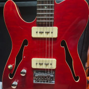 Guitarra zurda Harley Benton TE-90QM LH en color Trans Red. · Alicante · 150 €