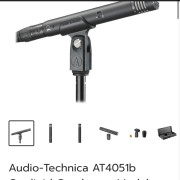 Audio-Technica AT4051b Cardioid Condenser Modular Microphone
