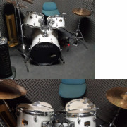 Bateria Yamaha Gigmaker completa con platos y doble pedal bombo