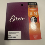 Cuerdas Acoustic Elixir NANOWEB Phosphor Bronze 12/53 · Madrid · 10 €
