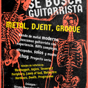 Se busca guitarrista solista Metal con experiencia · Barcelona
