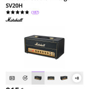 Marshall plexi sv 20 · Madrid · 770 €