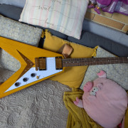 Epiphone IGC 1958 Korina Flying V, Aged Natural