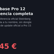 Licencia Cubase Pro 12 (Steinberg Licensing, transferencia oficial) · Valencia · 145 €