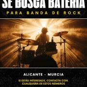 Se busca batería para banda de rock · Alicante