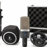 AKG C214 + Maletín + Araña + Filtro Antipop + Pie · Madrid · 365 €