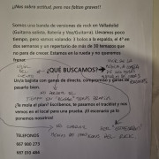 Se busca bajista · Palencia