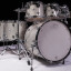 DW Design Series 6pc Drum Set Silver Sparkle Lacquer
