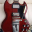 Gibson SG Original maestro vibrola dark cherry, espectacular