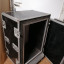 Rack de 17U acolchado con ruedas y asas