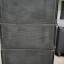 line array w&db 12 cajas con bumpers y carros de transporte