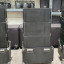 line array w&db 12 cajas con bumpers y carros de transporte