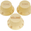 Set perillas botones Strat crema Fleor
