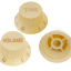 Set perillas botones Strat crema Fleor