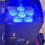8 Focos LED 6x18W 6-en-1 RGBAW+UV Batería