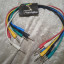 Set de 6 cables de colores Jack stereo - Jack stereo. NUEVOS!