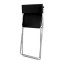 Sillas plegables negras Aluminio/pvc, IKEA, moldelo JEFF.