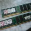 2 módulos de RAM de 512 mb cada uno. DDR400
