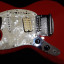 Fender Jagstang fiesta red zurda diseñada por Kurt Cobain