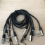 5 cables de sonido (4 acodados) de buena calidad