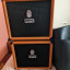 Dos pantallas de bajo ORANGE OBC112 + Fundas acolchadas + Cables Neutrik
