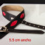Correas de cuero 5.5 cm de ancho.