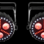 Dos Chauvet DJ FX Par 3 (led, strobe, ultravioleta, etc) LUCES LED DJ DISCO