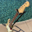 Fender John Mayer Stratocaster Shoreline Gold with Racing Stripes