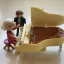 Playmobil: Mozart, piano de cola, banqueta, candelabro, asistente