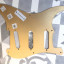 Fender Pickguard SSS Gold anodized