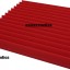 Promoción-12 Paneles acústicos wedge red 50x50x5cm¡Nuevos en stock! envío incluido