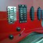 Guitarra JS series by Aria ProII Seymour Duncan color rojo.
