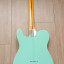 Telecaster Partcaster green surf foam binding mástil block inlays Bigsby