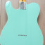 Telecaster Partcaster green surf foam binding mástil block inlays Bigsby