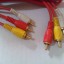 Cable RCA a RCA, 4 mtrs. grosor 4mm x3 L-R-V