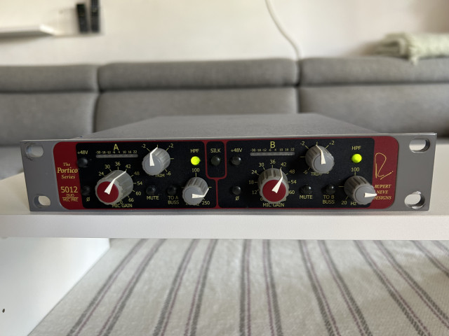 Rupert Neve Designs Portico 5012 – Previo de micrófono dual (rojo)