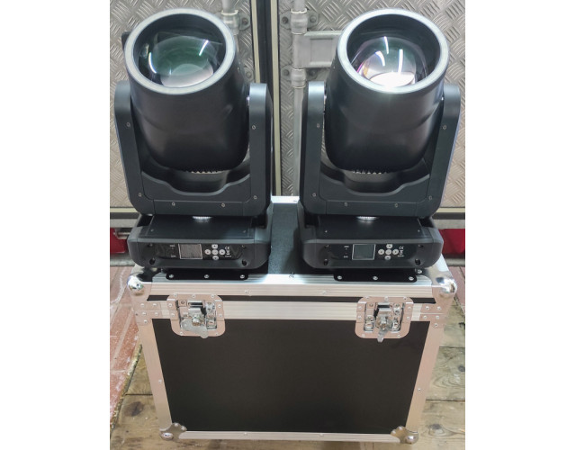 2 cabezas móviles 200W Led Beam + Halo a estrenar
