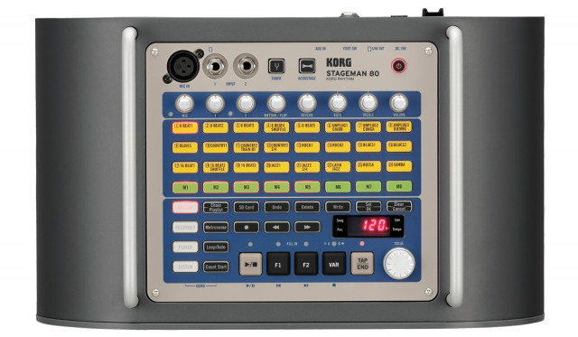 KORG STAGEMAN 80 (amplificador, grabadora y caja de ritmos) + 5000 TRACKS + PEDAL CONTROL VOX