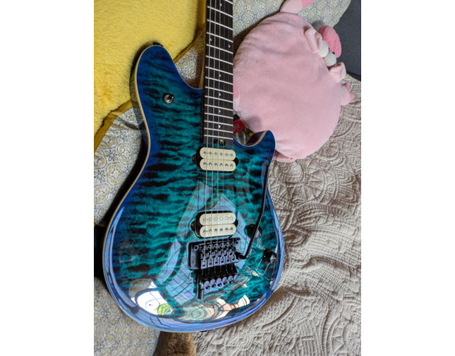 EVH Wolfgang Special, chlorine burst, diapasón de ébano