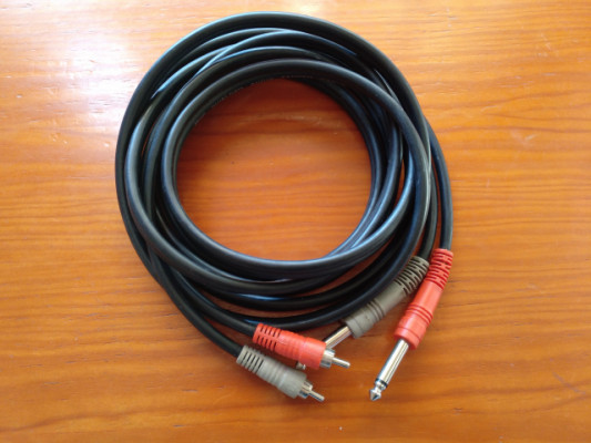 Hosa shielded audio tandem cable rca jack doble