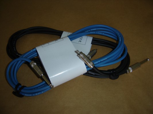 2 Cables TS (jack 1/4) y RCA